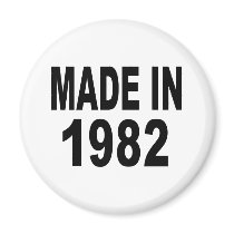 Birthday 1982 magnets