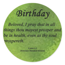 Birthday 3 John 1-2 stickers