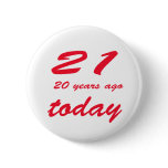 birthday 41 pinback buttons