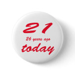 birthday 47 pinback button