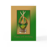 Birthday,  55th, Glass Sculpture Greeting Cards