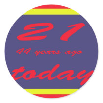 birthday 65th sticker