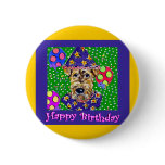 Birthday Airedale Pins