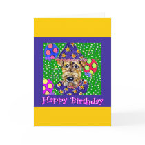 Birthday Airedale Greeting Cards