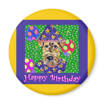 Birthday Airedale Fridge Magnets