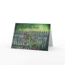 Birthday - Aunt - Garden of Roses Greeting Card