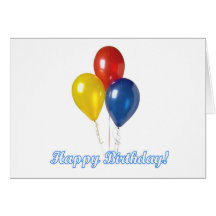birthday ballons cards