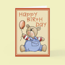 Birthday Balloon Bear cards by RainbowCards Birthday Balloon Bear cards