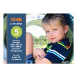 Birthday Balloon Photo Birthday Invitation - Navy invitations