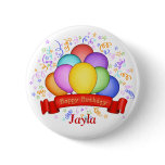 Birthday Balloons & Banner Button