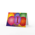 Birthday balloons for 1st birthday cards