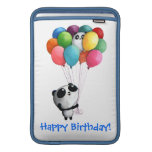 Birthday Balloons Panda Bear Sleeves For MacBook Air