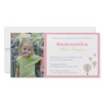 Birthday Balloons Party Invitation Photo Card Template