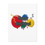 Birthday Balloons Post Card