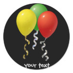 birthday balloons round stickers