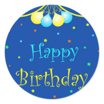 Birthday balloons stickers