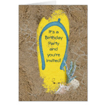 Birthday Beach Party cards