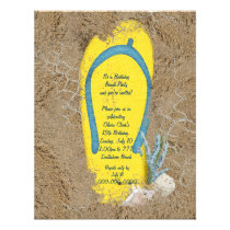 Birthday Beach Party invitations