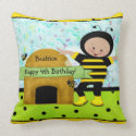 Birthday Bee American MoJo Pillow throwpillow