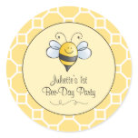 Birthday Bee-Day Favor Sticker | Bumble Bee