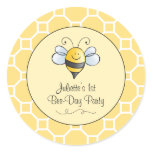Birthday Bee-Day Favor Sticker | Bumblebee