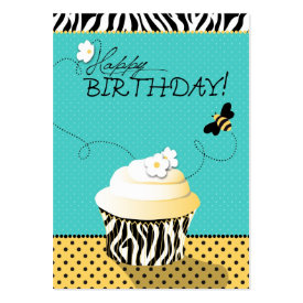 Birthday Bee Gift Tag profilecard