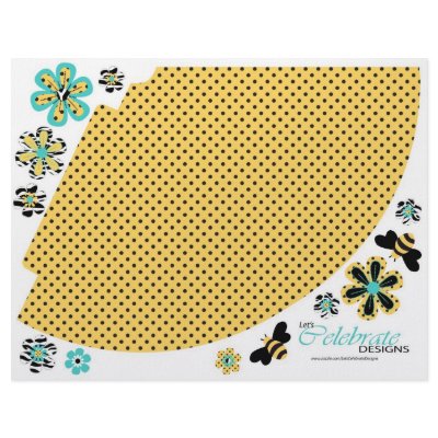 Birthday Bee Party Hat 2 Flyer by LetsCelebrateDesigns