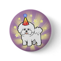 Birthday Bichon Frise Pins