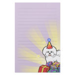Birthday Bichon Frise Customized Stationery