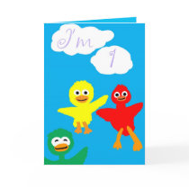 Birthday Birds Card cards