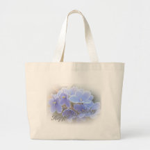 Birthday Blue African Violets Canvas Bag