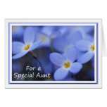 Birthday - Bluettes Greeting Card for Aunt