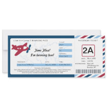 Birthday Boarding Pass Ticket Invitations