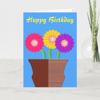 Birthday Boquet Greeting Card card
