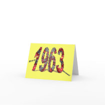Birthday Born 1963 cards