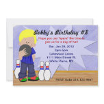 Birthday Bowling Party Custom Announcement