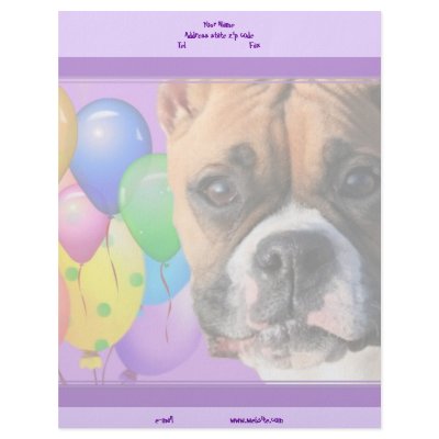 Birthday Boxer letterhead by ritmoboxer