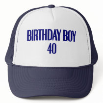 Birthday Boy 40 hats by MishMoshTees Birthday Boy 40 hats