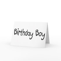 Birthday Boy cards