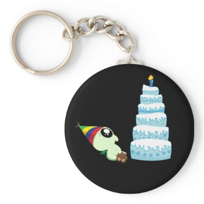 Birthday Boy Cthulhu Key Chain by creampufart