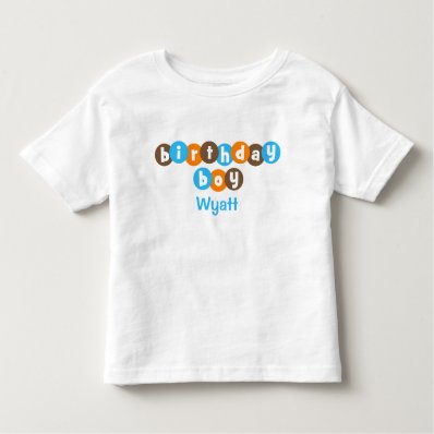 Birthday Boy Dots Personalized T Shirts