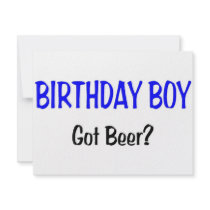 Birthday Boy Got Beer Blue invitations by CelebrationZazzle Birthday Boy Got Beer Blue invitations