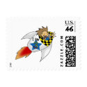 Birthday boy in a rocket postage