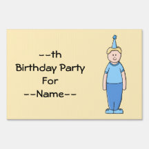 Birthday Boy Sign