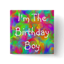Birthday Boy Party Button