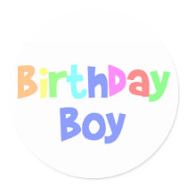 Birthday Boy stickers