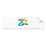 Birthday Boy Truck 2 Bumper Stickers