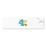 Birthday Boy Truck 4 Bumper Sticker