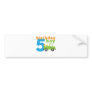 Birthday Boy Truck 5 Bumper Sticker