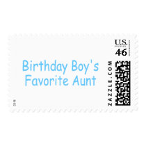 Birthday Boy's Favorite Aunt postage by CelebrationZazzle Birthday Boy's Favorite Aunt postage